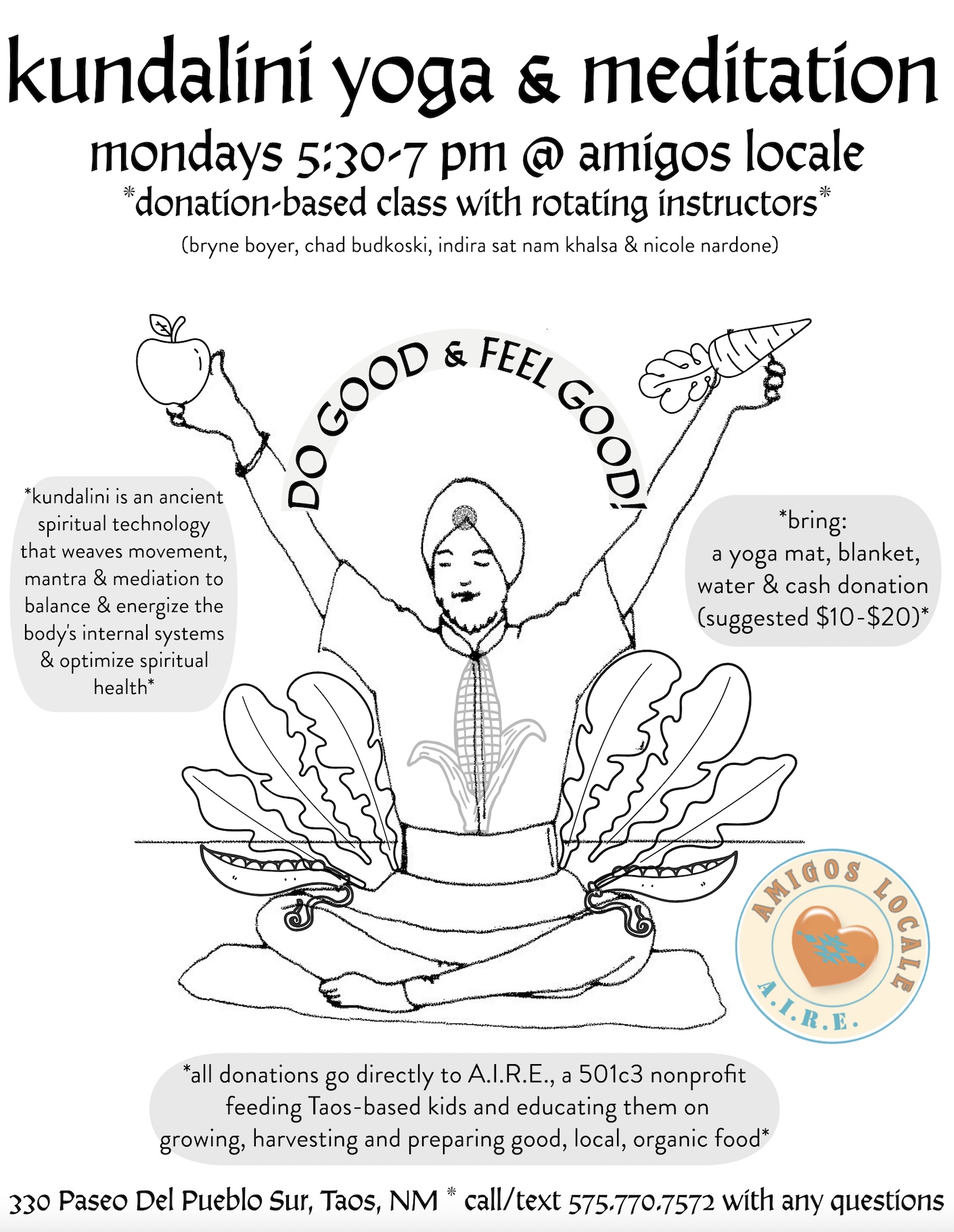 Kundalini Yoga at Amigos Locale Taos